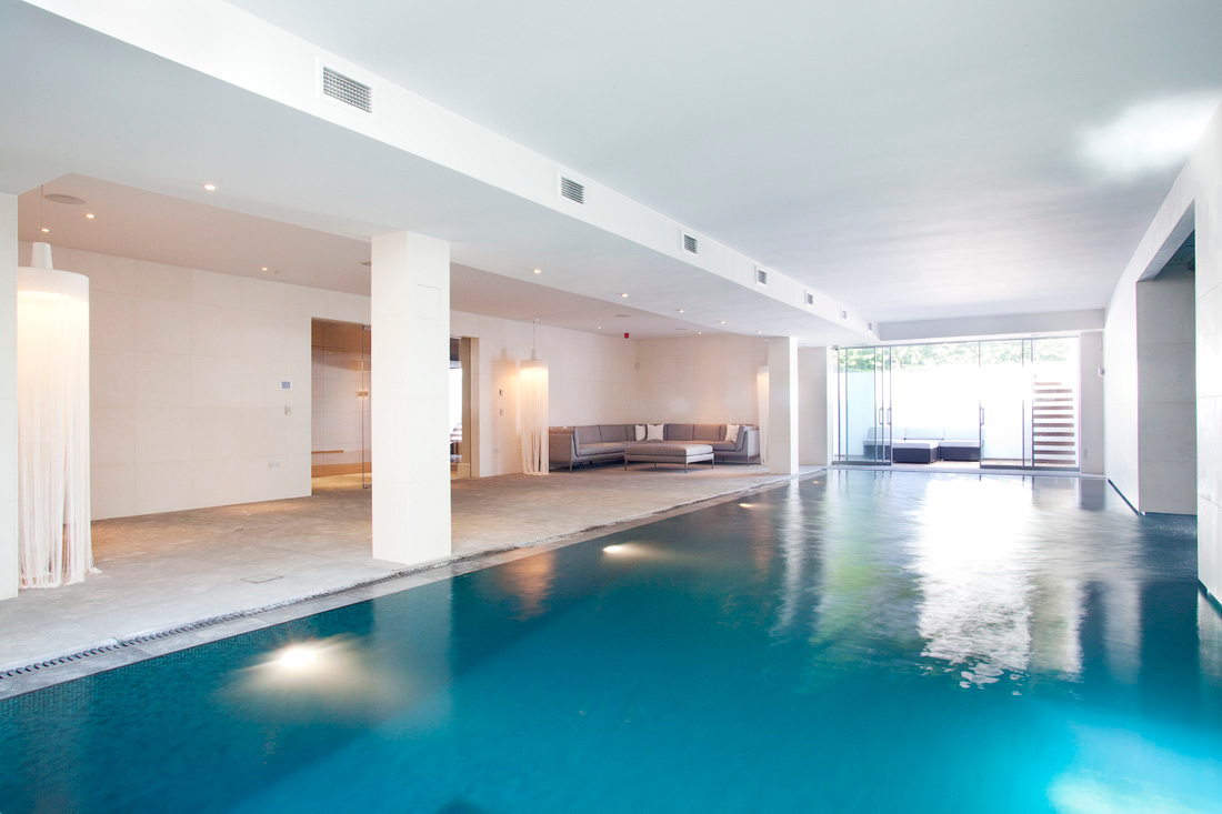 Basement Indoor Swimming Pool with Wellness Suite Wimbledon