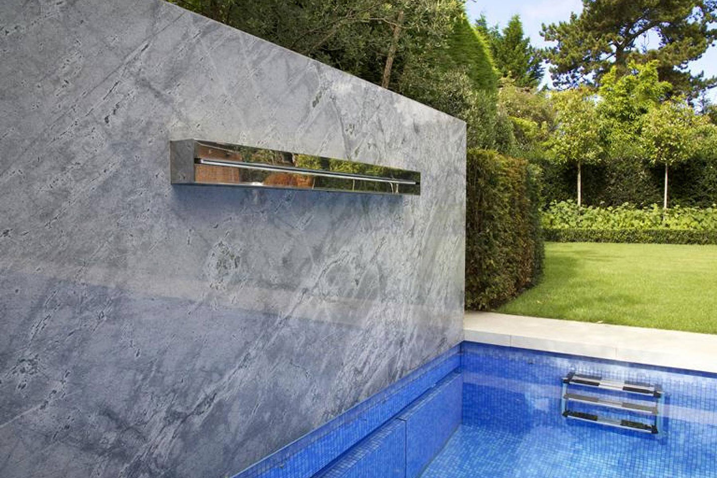 Bespoke Design for a Guncast Outdoor Swimming Pool in Surrey