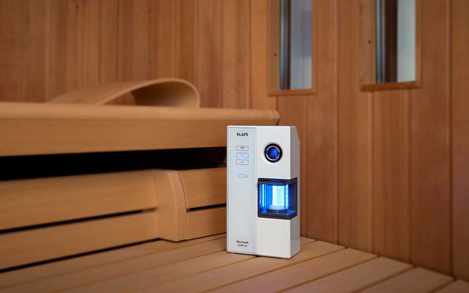 Microsalt for saunas and infrared cabins by KLAFS at Guncast