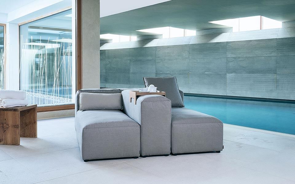 IKONO Furniture for Spa relaxation areas by KLAFS at Guncast