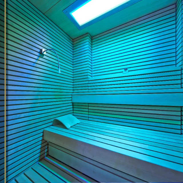 Choosing the lighting for your sauna is just as important as the design of the sauna itself

Your preference could be a calming, warm glow or vibrant, energising colours that change hues taking you on a sensory journey through the spectrum. KLAFS are dedicated to these details, creating innovative products for stand out saunas and spas 

STARRY SKY POLAR - Get lost in the night sky as you gaze up to a ceiling of twinkly stars

COLOR LIGHT - Completely immerse your sauna in your favorite hue and change the colour to suite your mood. Also available with added LIFTLIGHT with skin-tightening, collagen-forming effect’s that unfold particularly well in the sauna heat.

Sunlit meadow SONNENWIESE® U - This tanning device uses UV rays to ensure a natural, long-lasting tan and higher vitamin D production in the body. With its elegant, sleek design, it is available in a choice of silver gray or snow metallic.

#SaunaLighting #SaunaDesign #LuxurySauna #SaunaColour #KLAFS #Guncast